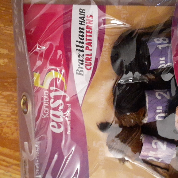 New Long Curly Human Hair Extensions Blend 22" Full Set Warm Blonde Black - Picture 7 of 7